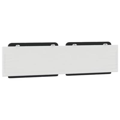 Hoofdbordkussen "Zadar" 200 cm kunstleer zwart en wit