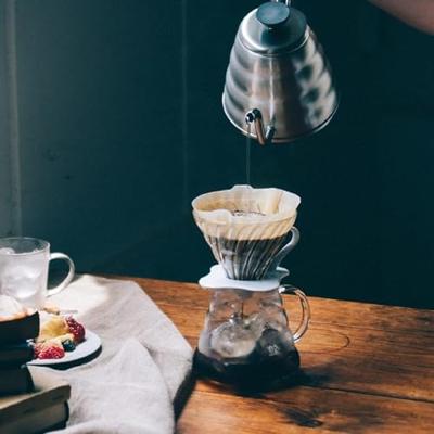 Hario V60 dripper - glas zwart - maat 01