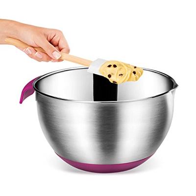 Metaltex Dolceforno Mengkom 4.6L met Antislipbasis RVS/Paars
