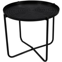 El Hierro bijzettafel zwart 35 cm - thumbnail