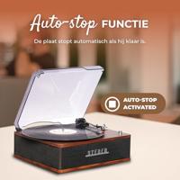Denver VPB-262 Platenspeler Zwart, Hout - thumbnail