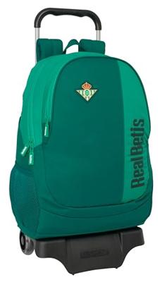 Schoolrugzak met Wielen Real Betis Balompié Groen 30 x 43 x 14 cm