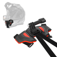 Telesin Premium Helmet Mount / helmbevestiging, oranje - thumbnail