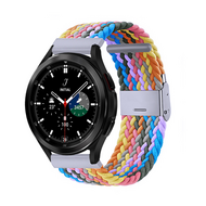 Braided nylon bandje - Multicolor Spring - Samsung Galaxy Watch 4 Classic - 42mm / 46mm Braided nylon bandje - Multicolor Spring - Samsung Galaxy Watch 4 Classic - 42mm / 46mm