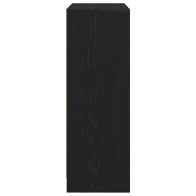 Dressoir met lades en deuren 73x31x90 cm zwart eikenkleurig Dressoir met lades en deuren 73x31x90 cm zwart eikenkleurig