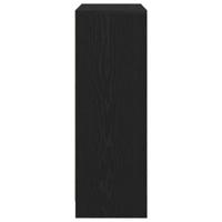 Dressoir met lades en deuren 73x31x90 cm zwart eikenkleurig - thumbnail