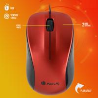 Optische Muis NGS NGS-MOUSE-1092 Rood 1200 DPI - thumbnail