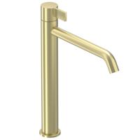 Wastafelkraan IVY Pact Model L Coldstart Geborsteld Mat Goud PVD - thumbnail