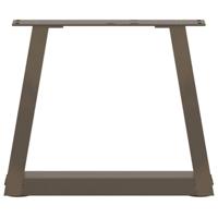 Eettafelpoten 2 st V-vormig 30x(30-31,3) cm staal naturel - thumbnail