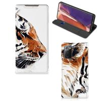 Bookcase Samsung Galaxy Note20 Watercolor Tiger - thumbnail