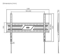 TV houder Aisens WT86F-313 86" 37" 75 Kg - thumbnail