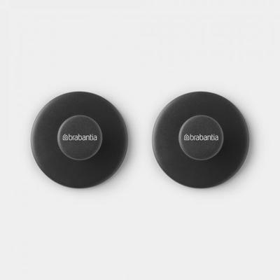 Brabantia handdoekhaakjes set van 2 dark grey Brabantia handdoekhaakjes set van 2 dark grey