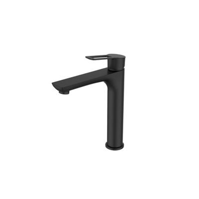 Sanimar Nero Lavabo Wastafelkraan Verhoogd 26x15.6 cm Messing Zwart