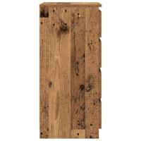 Dressoir met lades 37,5x35x99 cm bewerkt hout oud hout - thumbnail