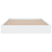 Bedframe bewerkt hout wit 100x200 cm - thumbnail