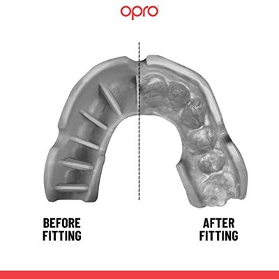 Opro 790017 Silver Superior Fit Grillz Mouthguard - Black-Silver - SR
