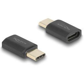 DeLOCK 60237 tussenstuk voor kabels USB Type-C Antraciet