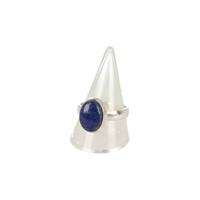 Zilveren Ring met Lapis Lazuli (Model 1) - thumbnail