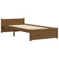 Bedframe massief hout honingbruin 75x190 cm - thumbnail