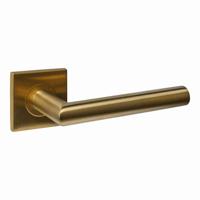 Deurkruk Q 04 op rozet verdekt 53x53x6mm PVD messing mat - thumbnail