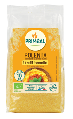 Primeal Polenta - maismeel met grote korrels bio 500 Gram