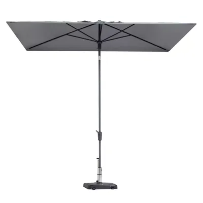 Parasol Mikros Luxe Rechthoek 200x300cm - Lichtgrijs