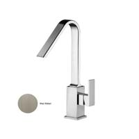 Wastafelkraan Sanimex Giulini Hoge Uitloop Zonder Pop-Up Mat Nikkel Sanimex - thumbnail