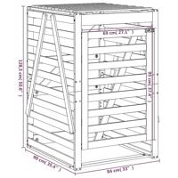 Containerberging 84x90x128,5 cm massief grenenhout honingbruin - thumbnail