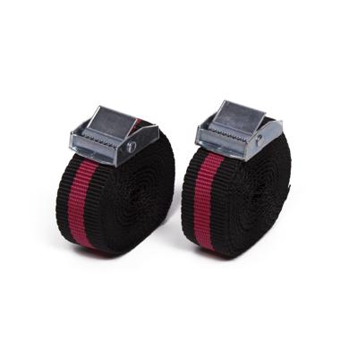 Unbranded Spanband zwart/rood 2x2.5 meter (hangverpakking)
