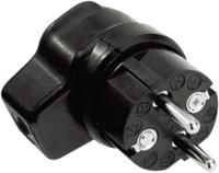 Kalthoff 919171 Haakse stekker met randaarde Rubber 250 V Zwart IP44 - thumbnail