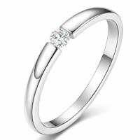 Cilla Jewels edelstaal ring Crystal Silver-18mm - thumbnail