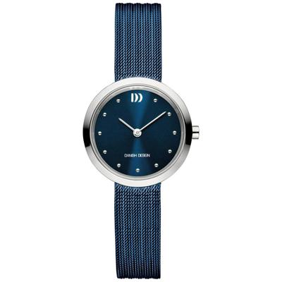 Danish Design IV69Q1210 Horloge Julia Mesh staal blauw-zilverkleurig 28 mm