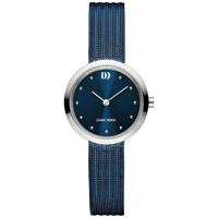 Danish Design IV69Q1210 Horloge Julia Mesh staal blauw-zilverkleurig 28 mm - thumbnail