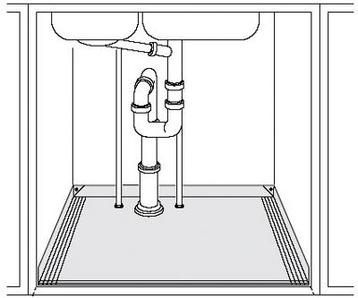 Nedis Universele bodemplaat gootsteenkast 60 cm | 1 stuks - W9-20570 - W9-20570