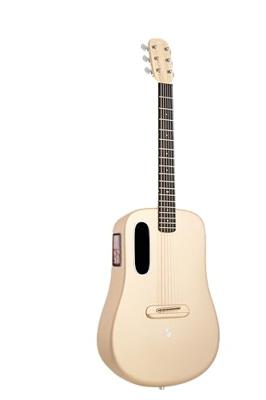 LAVA Music ME 4 Carbon 38" Soft Gold elektrisch-akoestische smart westerngitaar met Space Bag