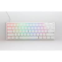 Ducky one 3 classic pure white mini, toetsenbord (wit, us lay-out, cherry mx red, rgb led, double-shot pbt, hot-swappable, quack mechanics, 60%) - thumbnail