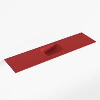 MONDIAZ LEX Fire solid surface inleg wastafel voor toiletmeubel 120cm. Positie wasbak midden - thumbnail