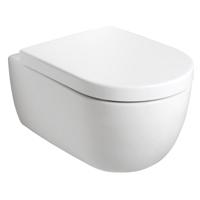 Wandcloset Pack Plieger Kansas Diepspoel Rimless met Closetzitting 36x54,5cm Wit - thumbnail