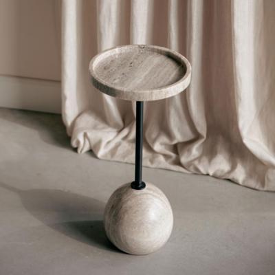 Zuiver Ronde Bijzettafel 'Cocktail' Marmer, 25cm Zuiver Ronde Bijzettafel 'Cocktail' Marmer, 25cm