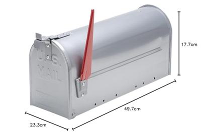 Burg Wächter 18630 US-BOX 892 Alu Brievenbus Aluminium Zilver