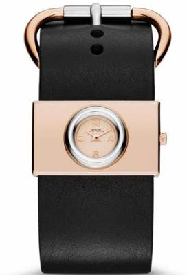 Horlogeband Marc by Marc Jacobs MBM1406 Onderliggend Leder Zwart 30mm Horlogeband Marc by Marc Jacobs MBM1406 Onderliggend Leder Zwart 30mm
