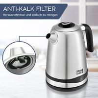Lebenlang LBE2662 Waterkoker BPA-vrij, Met display Aantal/Volume: 1.7 l RVS - thumbnail