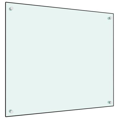 VidaXL Spatscherm keuken 70x60 cm gehard glas wit