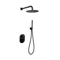 Thermostatische Regendoucheset Sanilux Peralta Inbouw Met Handdouche Mat Zwart Sanilux - thumbnail