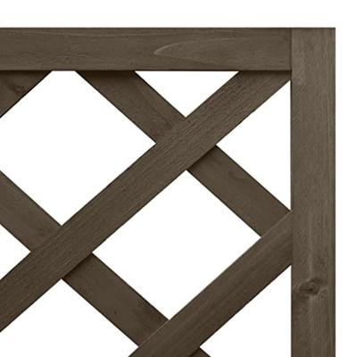 VidaXL Latwerkplantenbak hoekmodel 40x40x150 cm vurenhout grijs