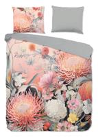Good Morning Dekbedovertrek "bloemen" - Roze - (240x200/220 cm) - Katoen - thumbnail