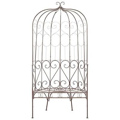 Tuinbank 95 cm ijzer antiekbruin