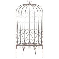 Tuinbank 95 cm ijzer antiekbruin - thumbnail