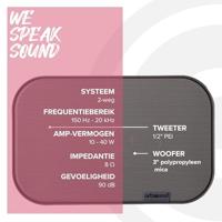 ArtSound: UNI20 Satelliet Speakers (2pc), 10 - 40 W - Quartz - thumbnail