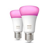 Philips Hue A60 E27 2-pack ZACHTWIT LICHT - thumbnail